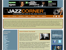 Tablet Screenshot of jazzcorner.com